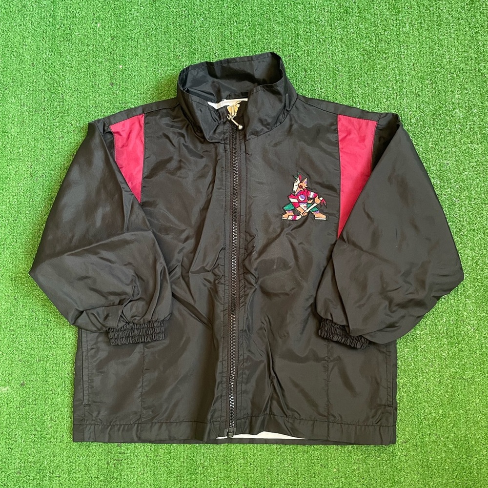 Vintage Arizona Coyotes Toddler Windbreaker Jacket Size 4T
